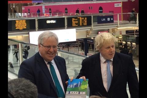 Secretary of State for Transport Patrick McLoughlin and Mayor of London Boris Johnson.